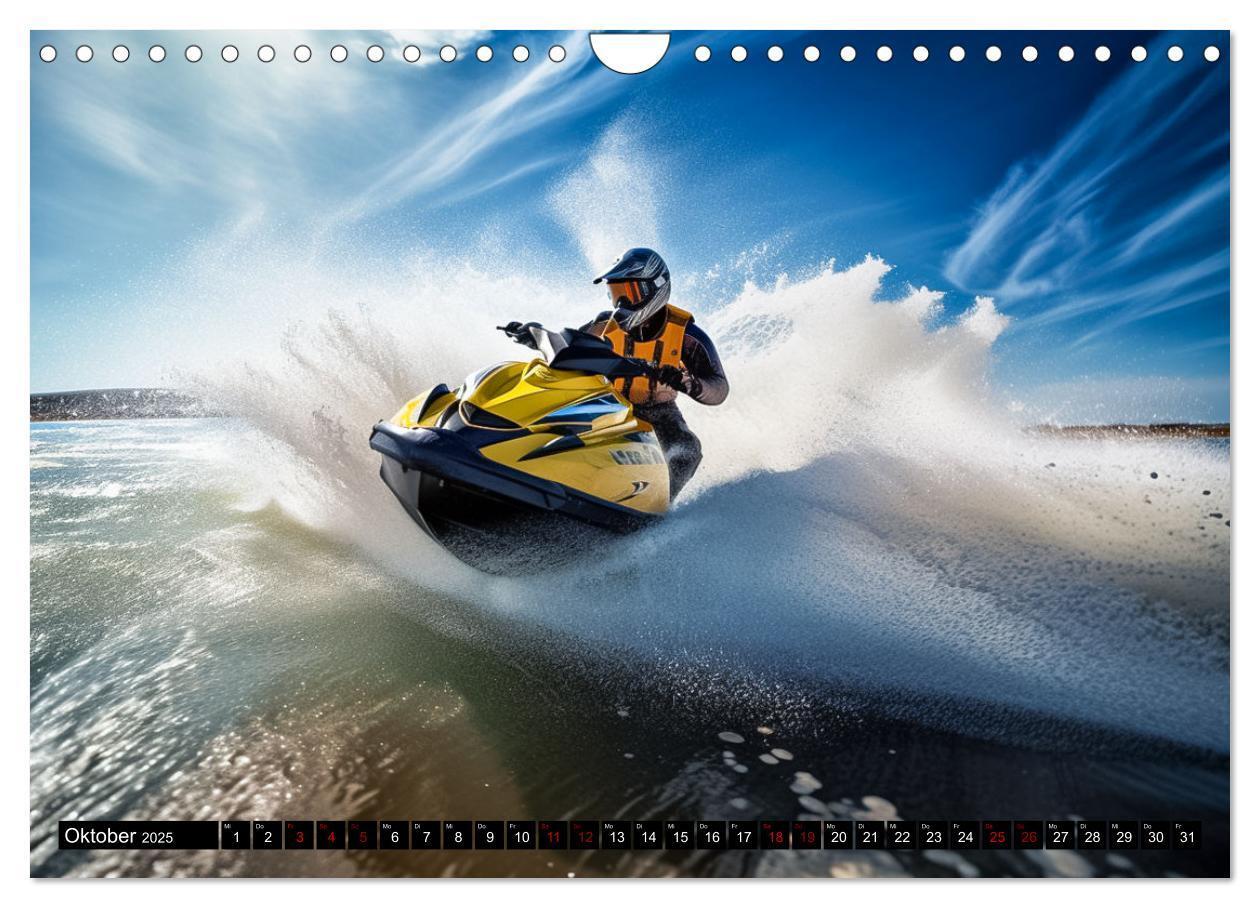 Bild: 9783383869860 | Jetski Power (Wandkalender 2025 DIN A4 quer), CALVENDO Monatskalender