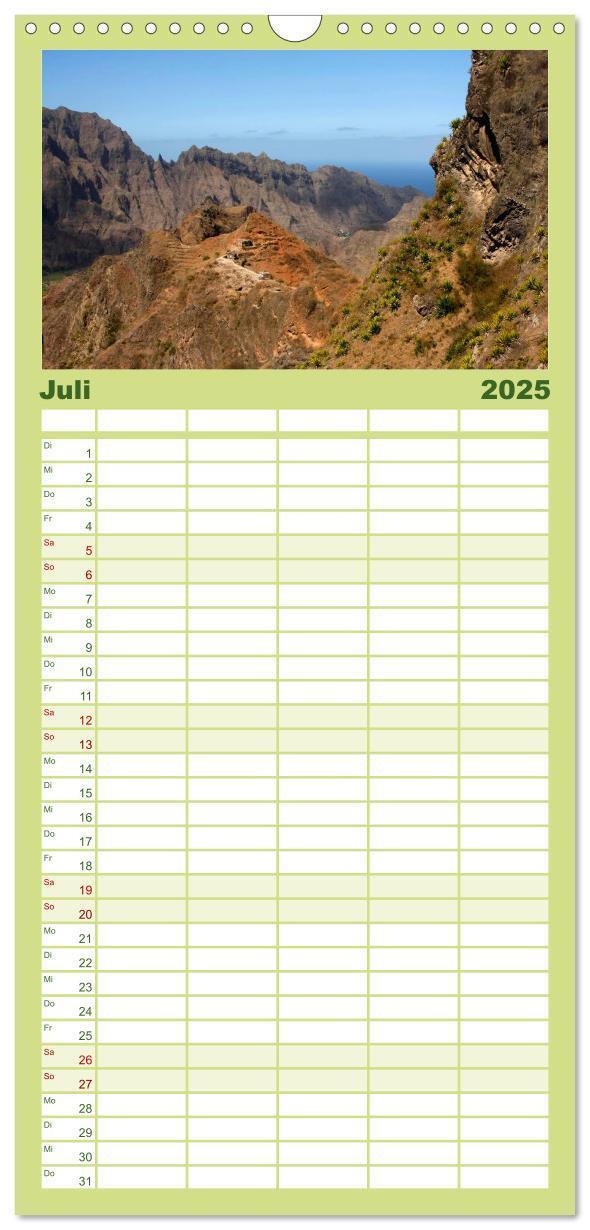 Bild: 9783457110218 | Familienplaner 2025 - Kap Verde mit 5 Spalten (Wandkalender, 21 x...