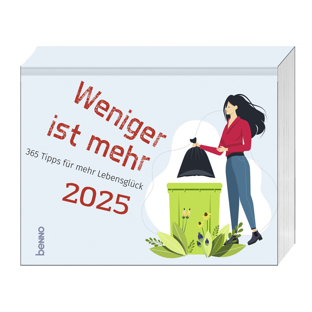 Cover: 9783746263717 | Weniger ist mehr 2025 | 365 Tipps für mehr Lebensglück | Kalender