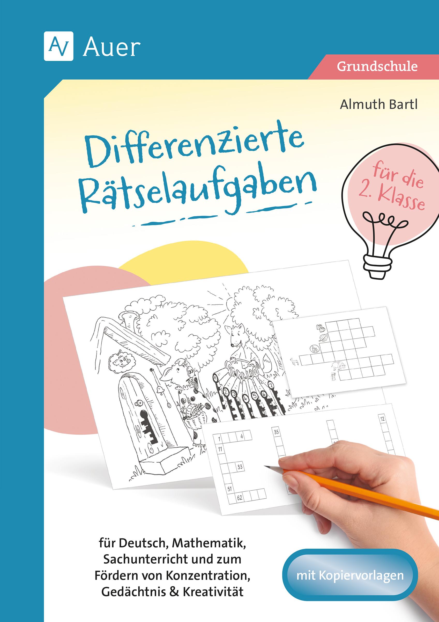 Cover: 9783403088455 | Differenzierte Rätselaufgaben für die 2. Klasse | Almuth Bartl | 72 S.