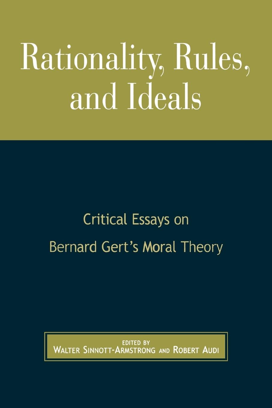 Cover: 9780742513174 | Rationality, Rules, and Ideals | Walter Sinnott-Armstrong | Buch