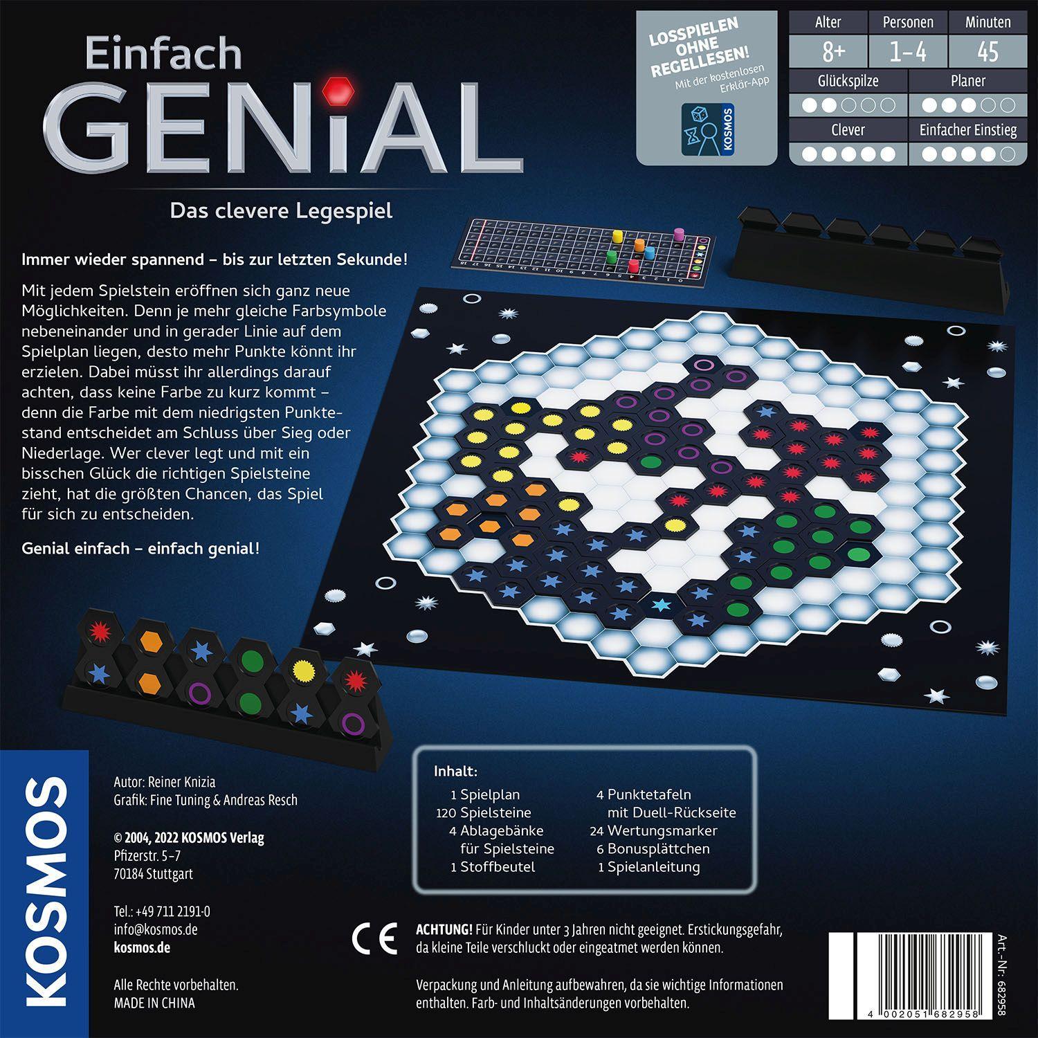 Bild: 4002051682958 | Einfach Genial | Das clevere Legespiel | Reiner Knizia | Spiel | 2023