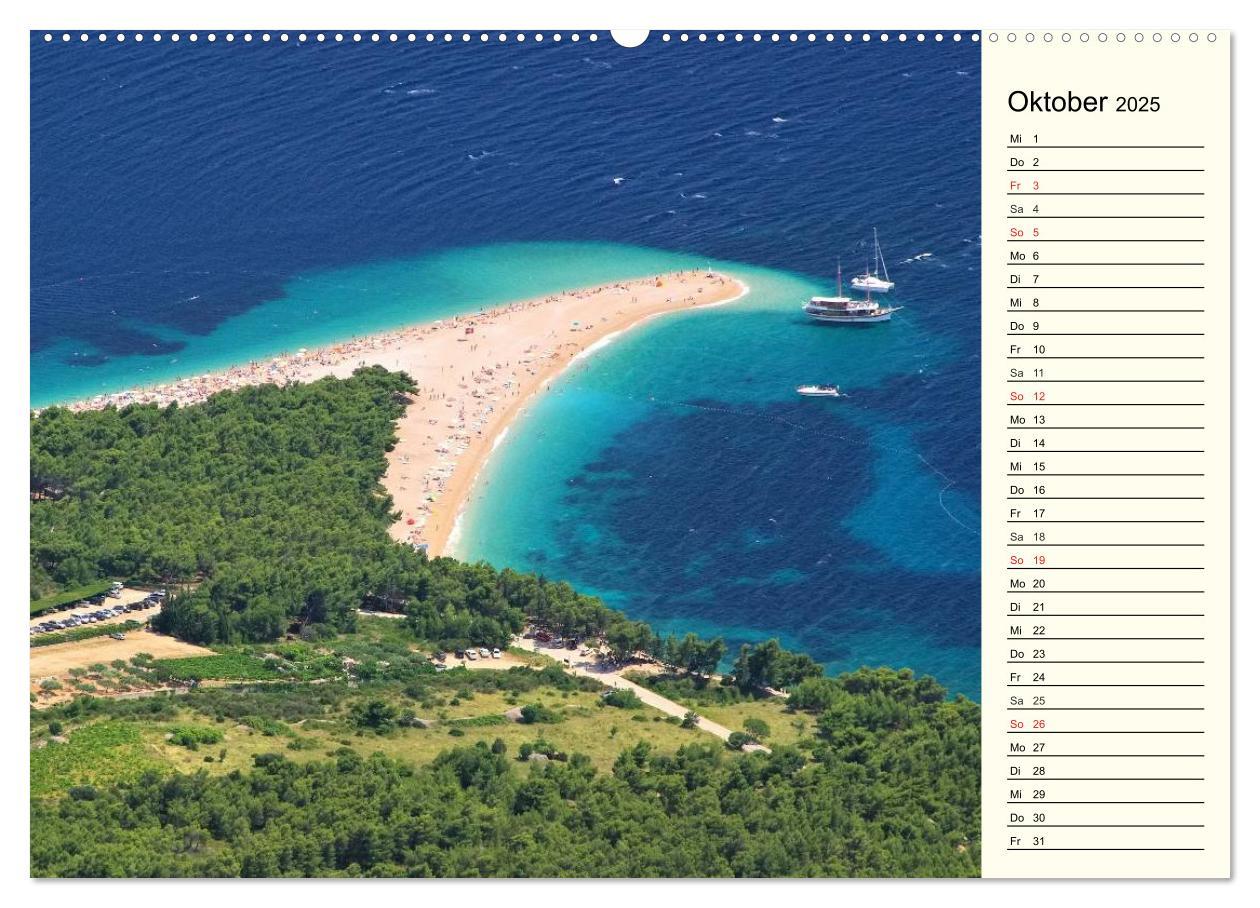 Bild: 9783435511617 | Kroatien (Wandkalender 2025 DIN A2 quer), CALVENDO Monatskalender