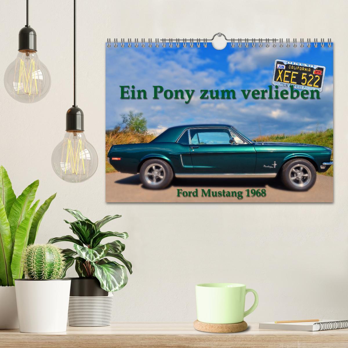 Bild: 9783435029334 | Ein Pony zum verlieben - Ford Mustang 1968 (Wandkalender 2025 DIN...