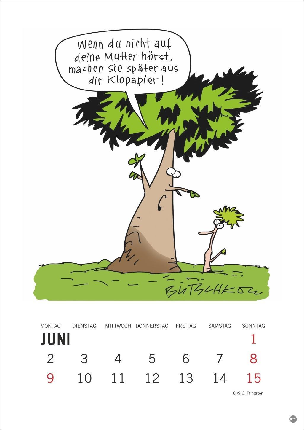 Bild: 9783756408665 | Peter Butschkow: Cartoon-Kracher Halbmonatskalender 2025 | Kalender