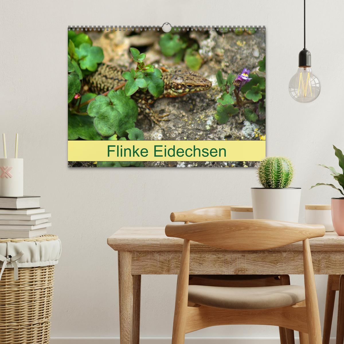 Bild: 9783435508822 | Flinke Eidechsen (Wandkalender 2025 DIN A3 quer), CALVENDO...