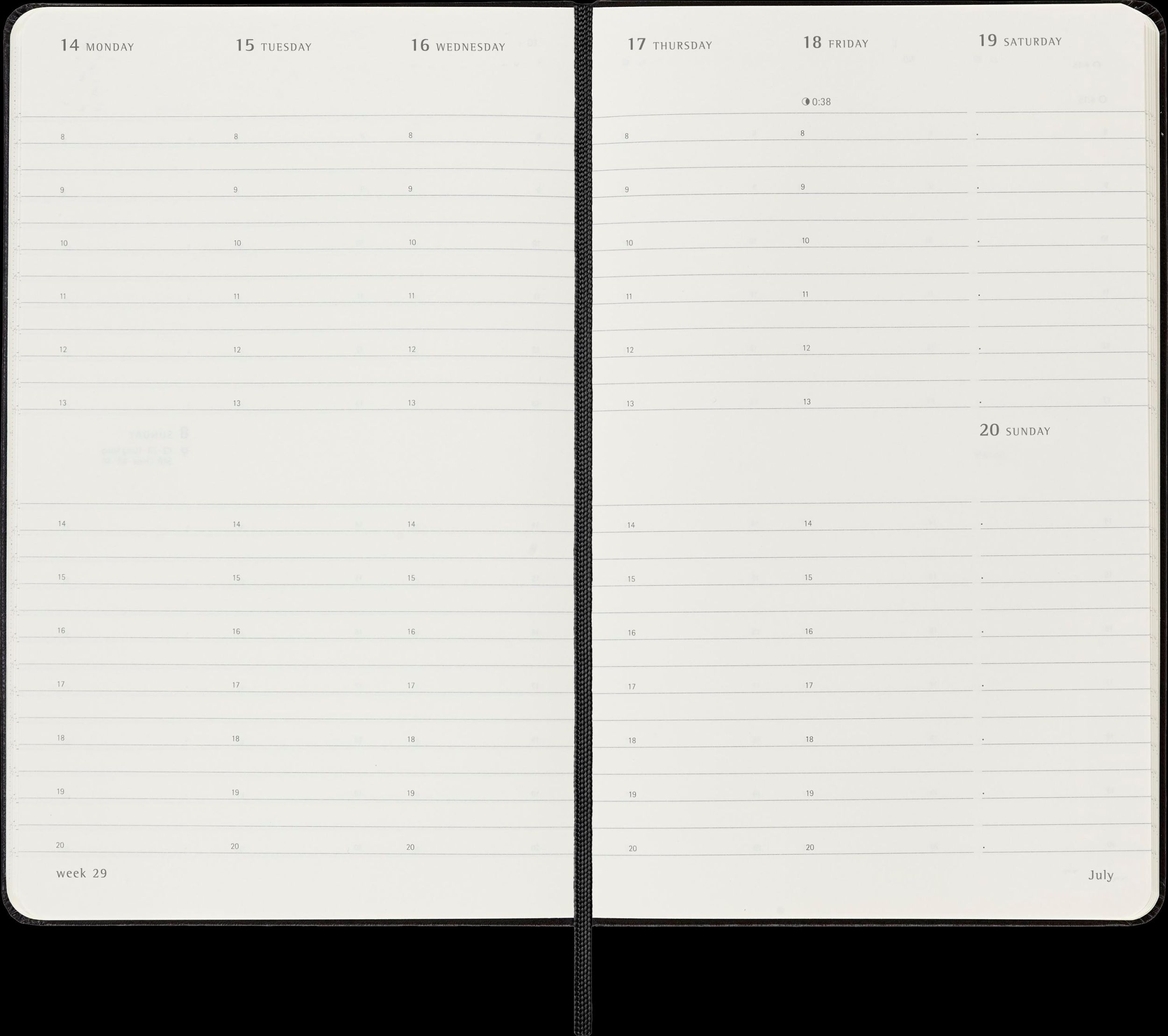 Bild: 8056999270520 | Moleskine Classic 12 Month 2025 Weekly Vertical Planner, Hard...