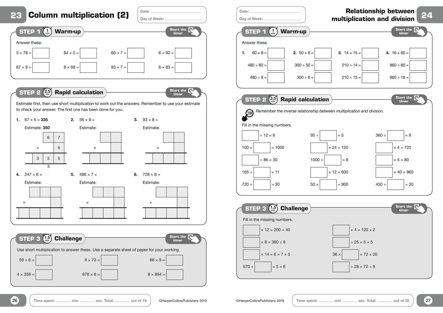 Bild: 9780008311117 | Maths in 5 Minutes A Day Age 8-9 | Collins KS2 | Taschenbuch | 2019