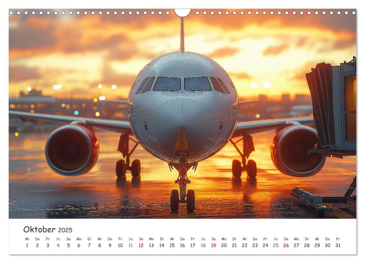 Bild: 9783457214053 | Flugzeugkalender - Die schönsten Passagiermaschinen (Wandkalender...