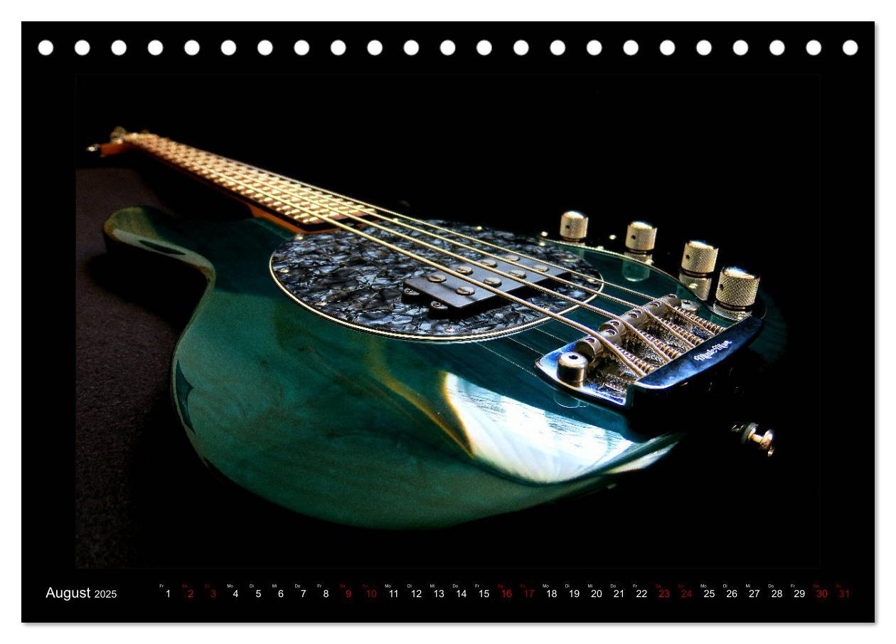 Bild: 9783435343171 | Rockgitarren im Blitzlicht (Tischkalender 2025 DIN A5 quer),...