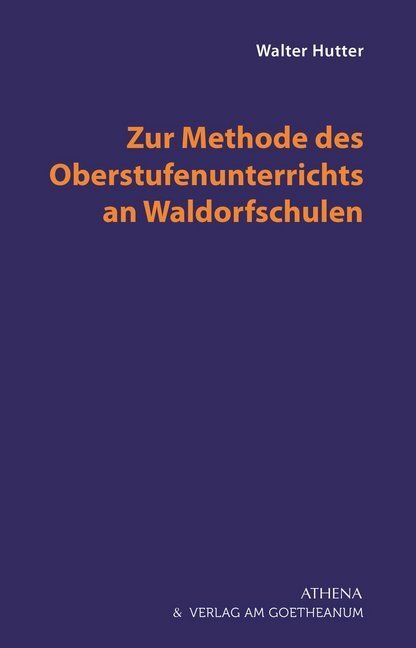 Cover: 9783723516256 | Zur Methode des Oberstufenunterrichts an Waldorfschulen | Hutter