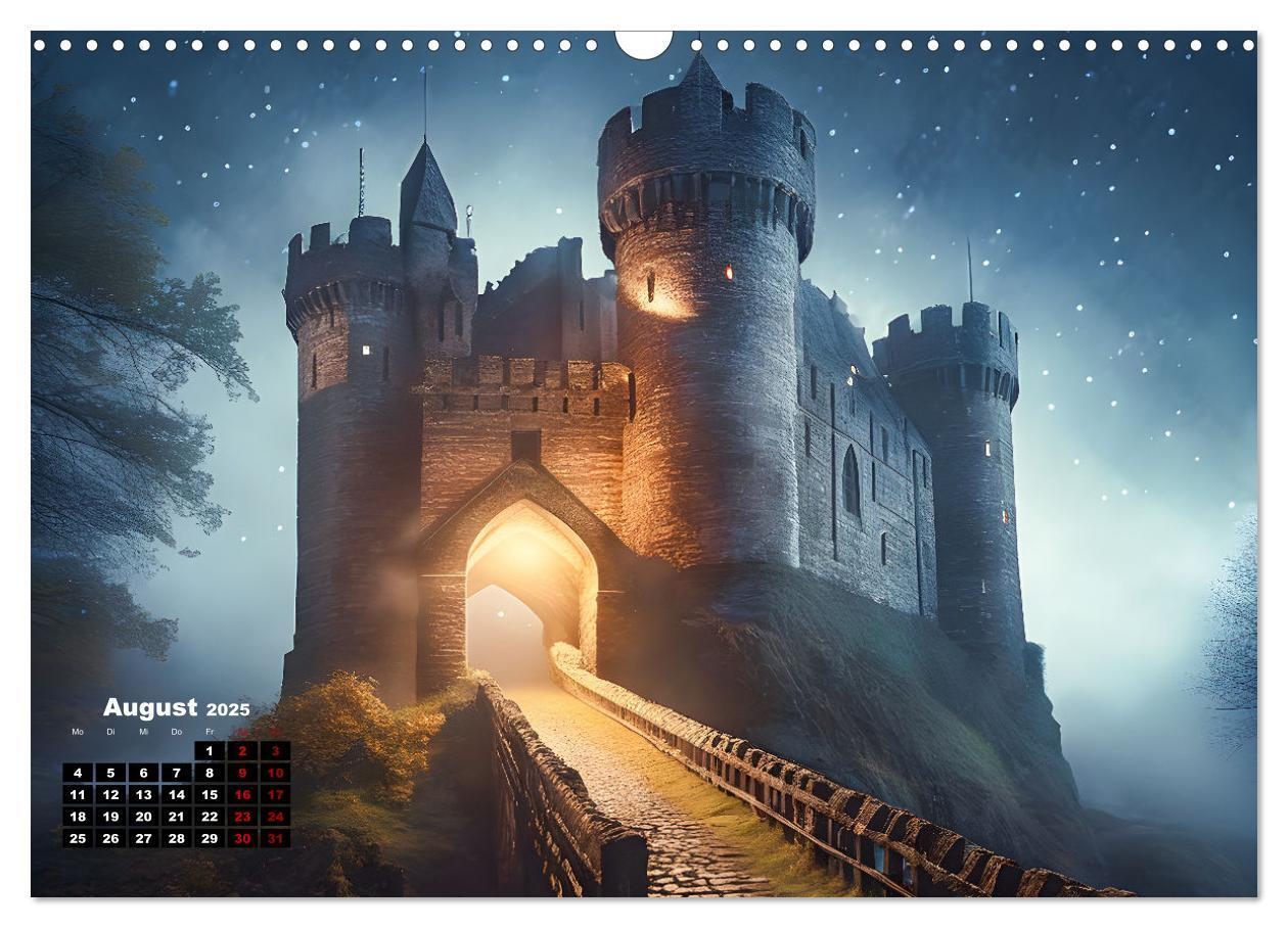 Bild: 9783383878459 | Burgen der Phantasie (Wandkalender 2025 DIN A3 quer), CALVENDO...