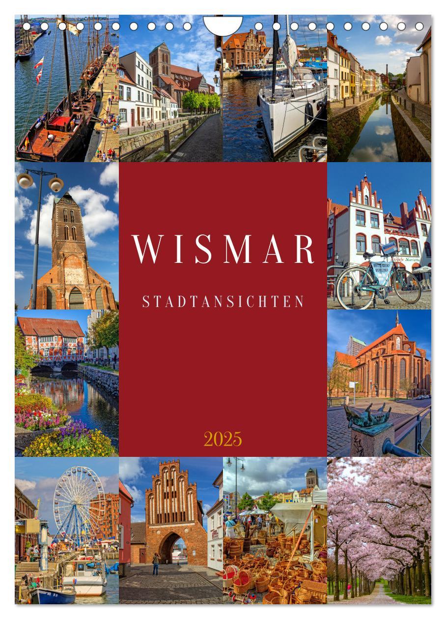 Cover: 9783457156001 | Wismar Stadtansichten (Wandkalender 2025 DIN A4 hoch), CALVENDO...