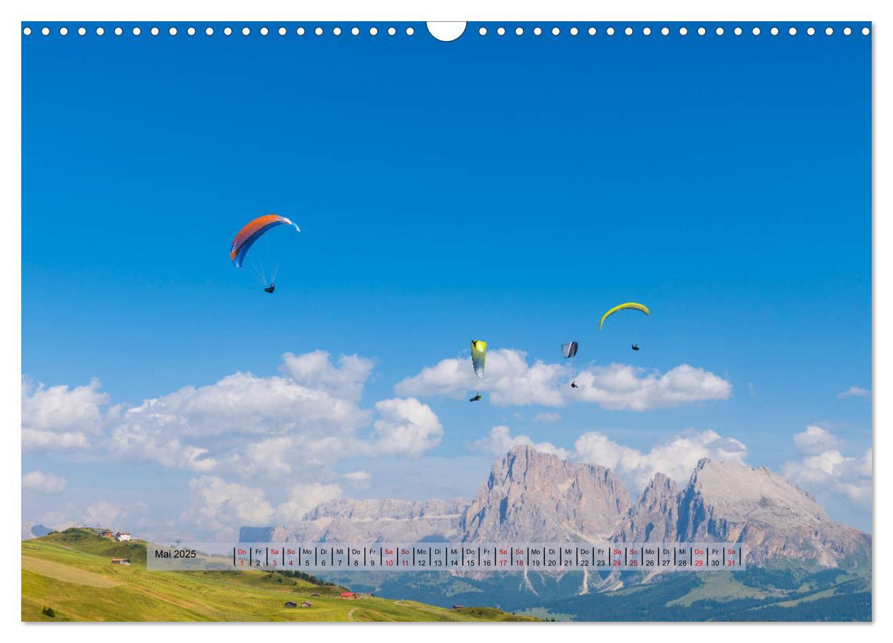 Bild: 9783435337170 | Paragliding - lautloses Schweben (Wandkalender 2025 DIN A3 quer),...