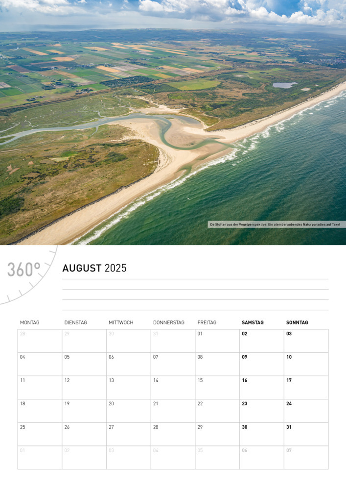 Bild: 9783968555775 | 360° Texel Broschürenkalender 2025 | Tanja Neumann | Kalender | 28 S.