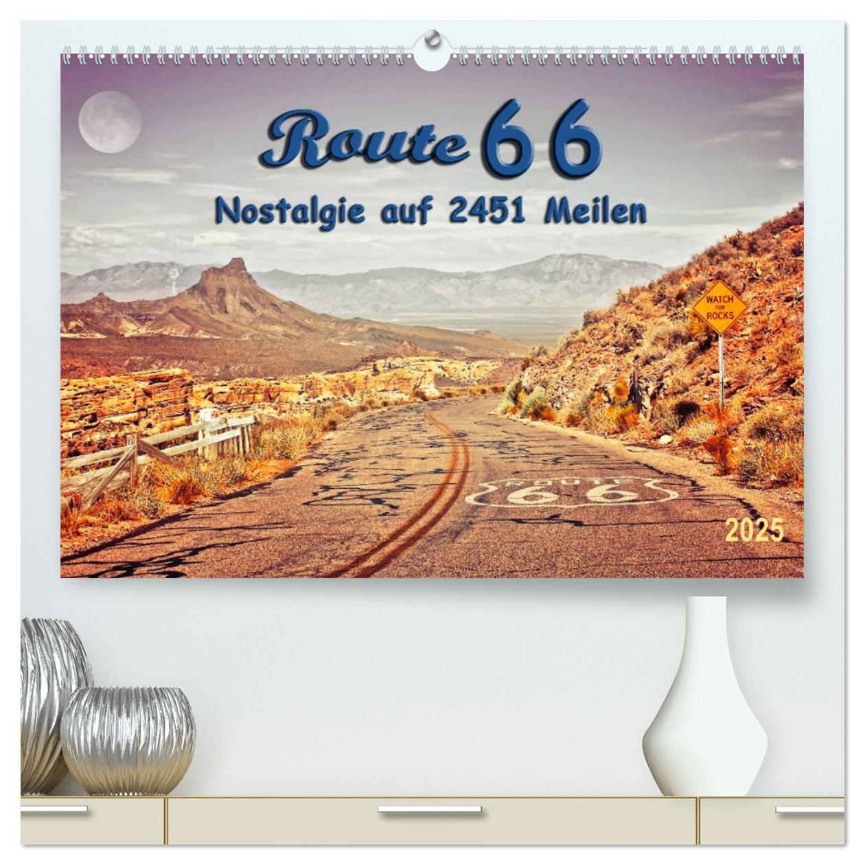 Cover: 9783435470822 | Nostalgie auf 2451 Meilen - Route 66 (hochwertiger Premium...