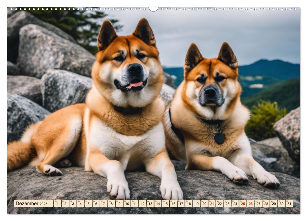 Bild: 9783457071755 | Akita Inu - Inbegriff der Treue (hochwertiger Premium Wandkalender...