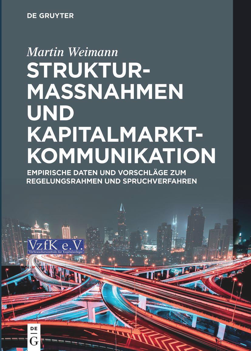 Cover: 9783110768046 | Strukturmaßnahmen und Kapitalmarktkommunikation | Martin Weimann | XXX