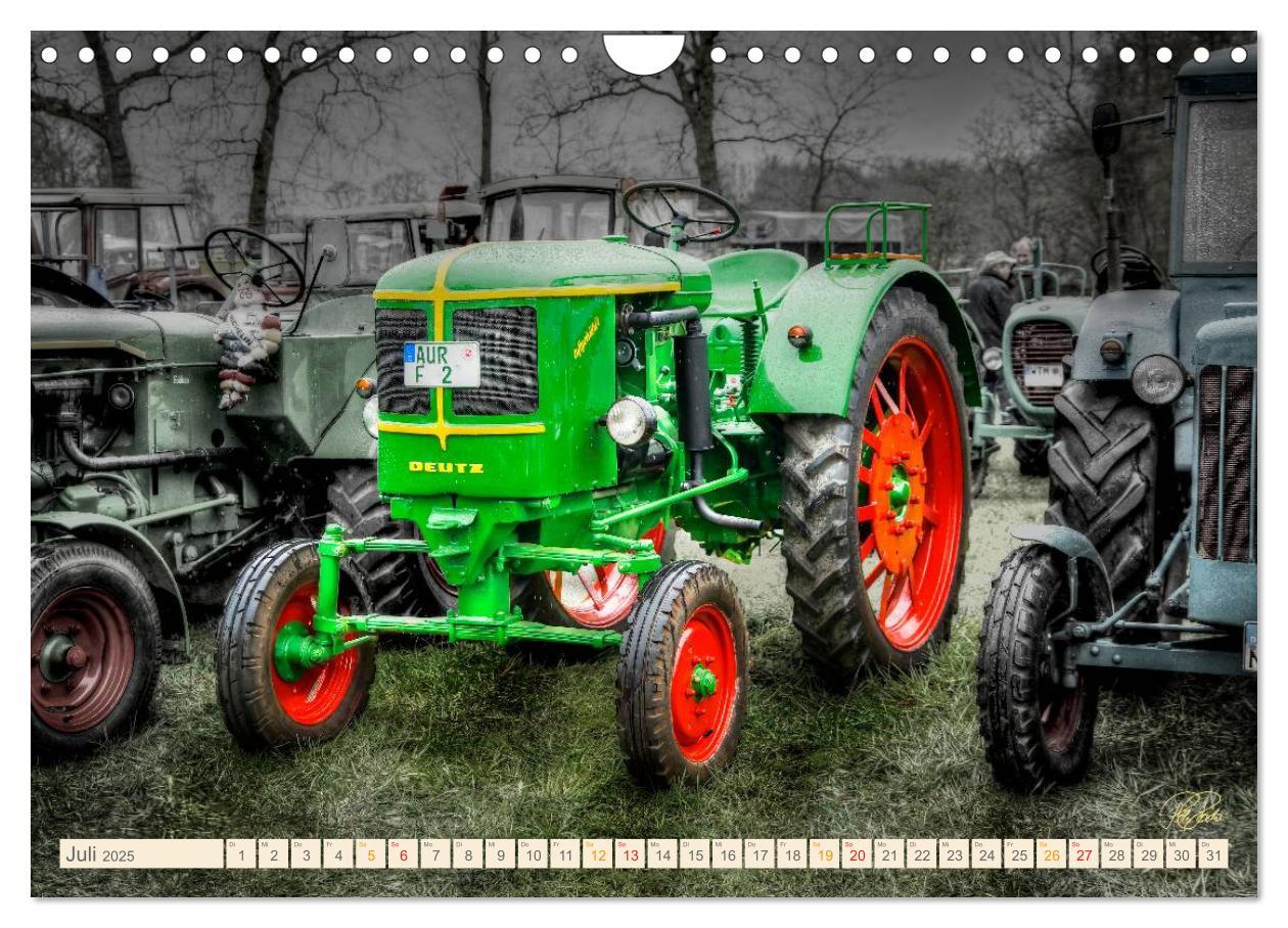 Bild: 9783435609710 | Oldtimer - Traktoren für Liebhaber (Wandkalender 2025 DIN A4 quer),...