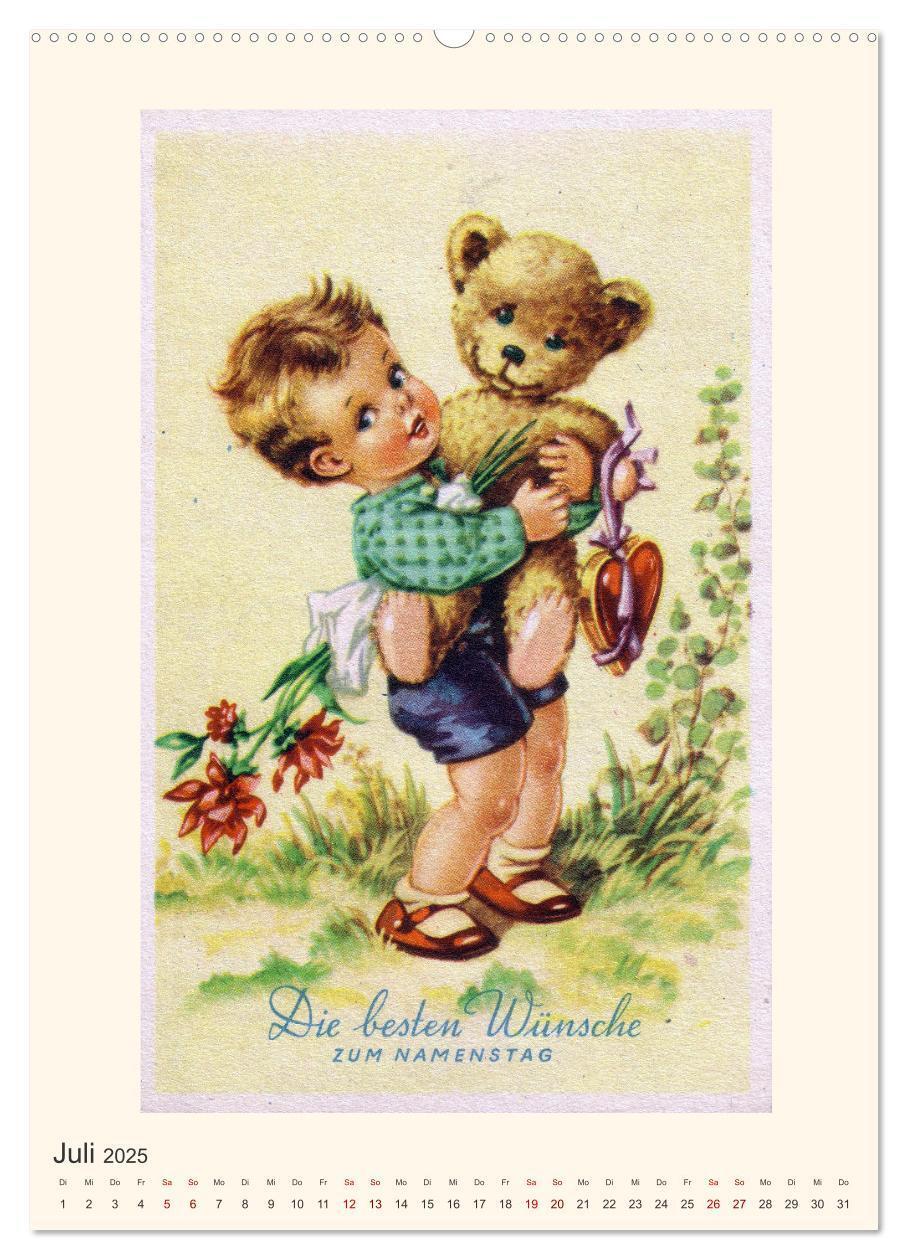 Bild: 9783435888610 | Erste Liebe - Teddybären auf alten Ansichtskarten (Wandkalender...