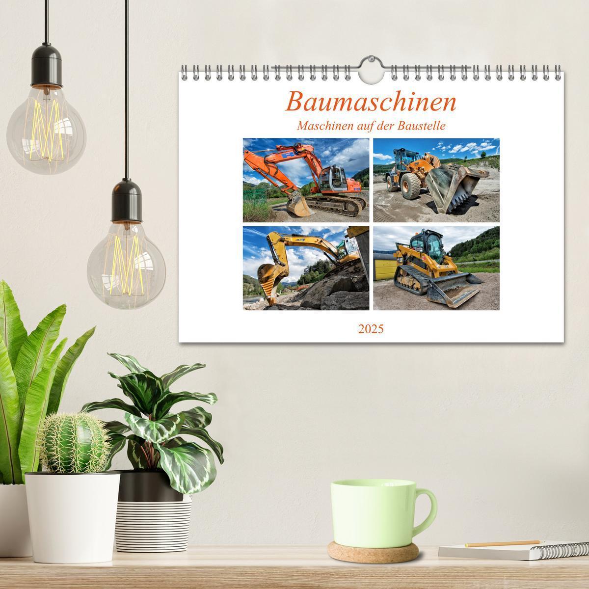 Bild: 9783435368075 | Baumaschinen - Maschinen auf der Baustelle (Wandkalender 2025 DIN...