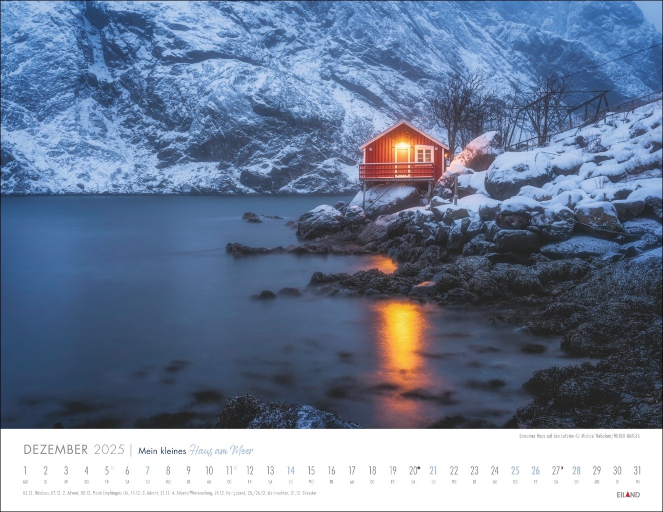 Bild: 9783964023599 | Mein kleines Haus am Meer Kalender 2025 | Kalender | Spiralbindung