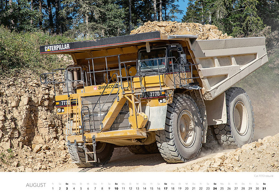 Bild: 9783966648073 | Baumaschinen Kalender 2025 | Thomas Wilk | Kalender | Spiralbindung