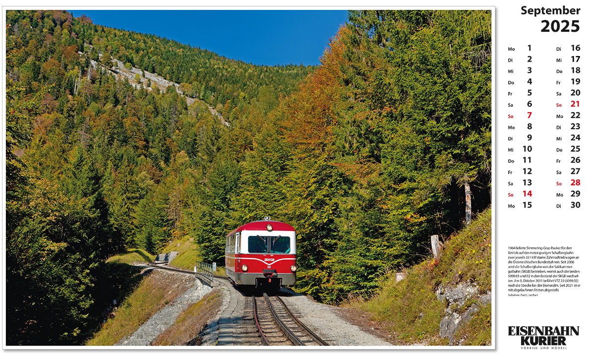 Bild: 9783844659405 | Alpenbahnen 2025 | Kalender | 13 S. | Deutsch | 2025 | EK-Verlag