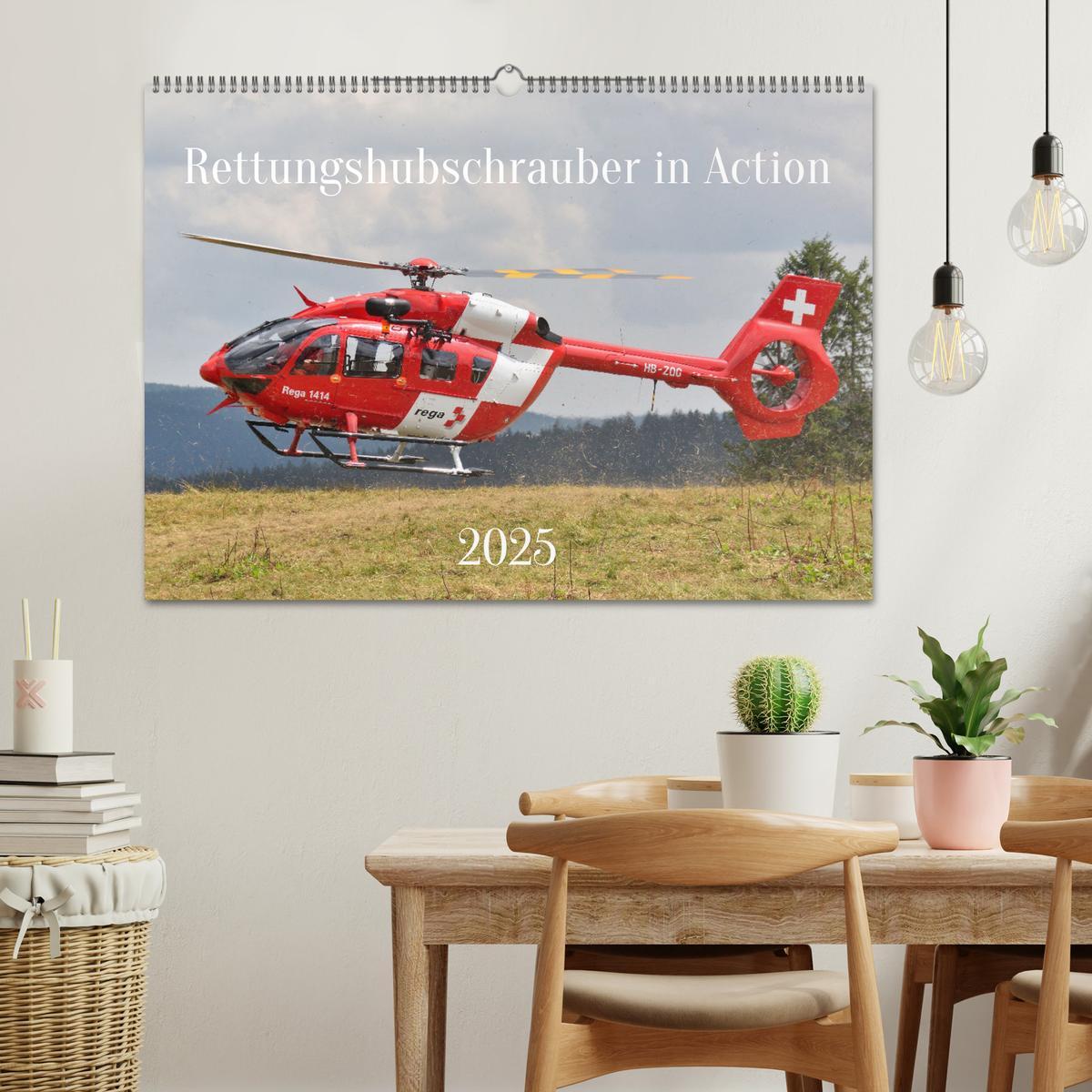 Bild: 9783435016365 | Rettungshubschrauber in Action (Wandkalender 2025 DIN A2 quer),...