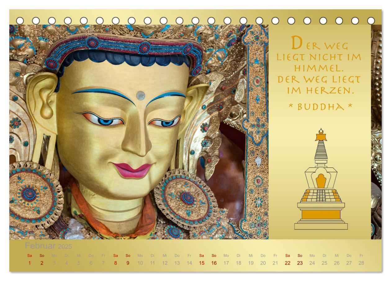 Bild: 9783435085194 | BUDDHA IM GLÜCK - Buddhistische Weisheiten (Tischkalender 2025 DIN...