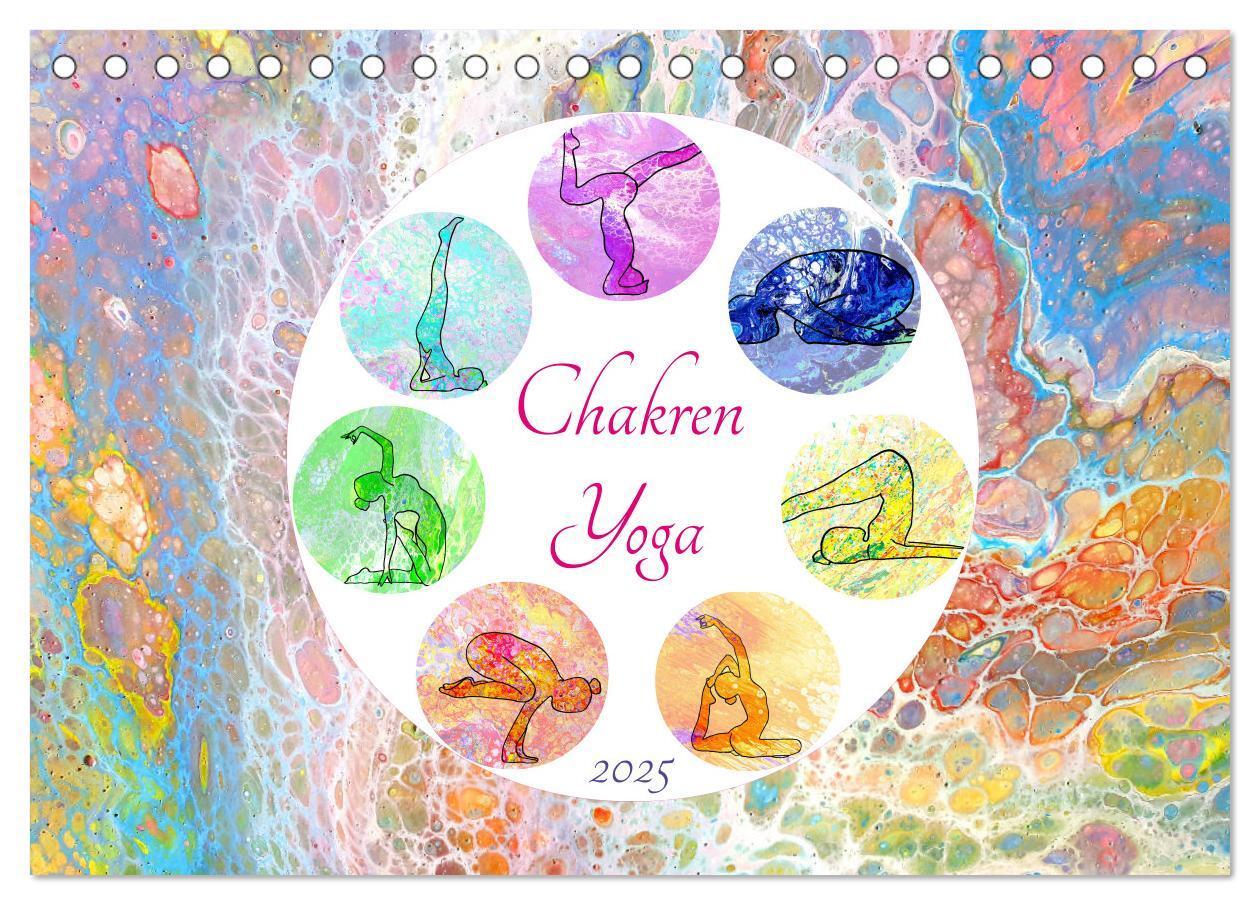 Cover: 9783435117529 | Chakren Yoga (Tischkalender 2025 DIN A5 quer), CALVENDO Monatskalender