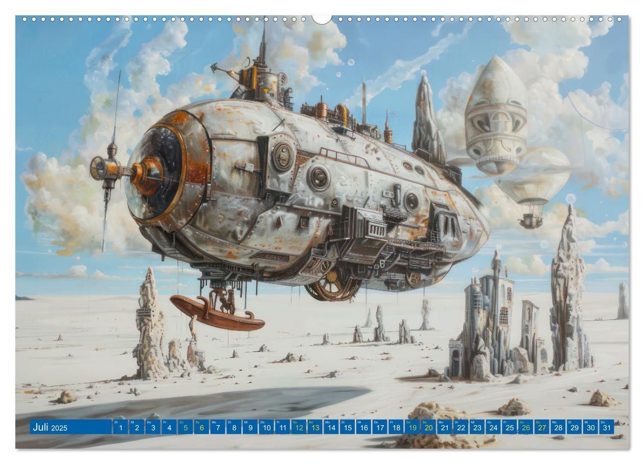 Bild: 9783383807640 | Steampunk Luftschiffe mit einer surrealen Note (Wandkalender 2025...