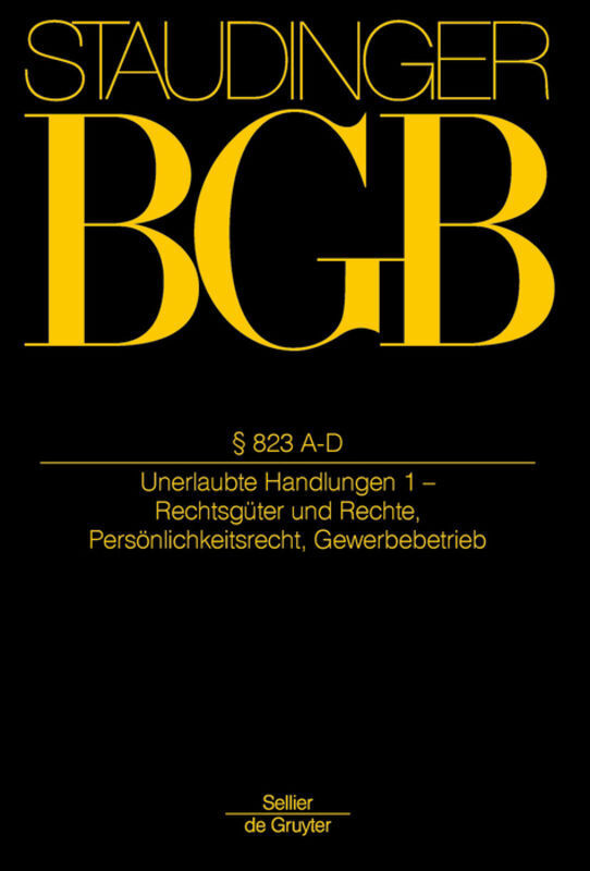 Cover: 9783805910637 | J. von Staudingers Kommentar zum Bürgerlichen Gesetzbuch mit...