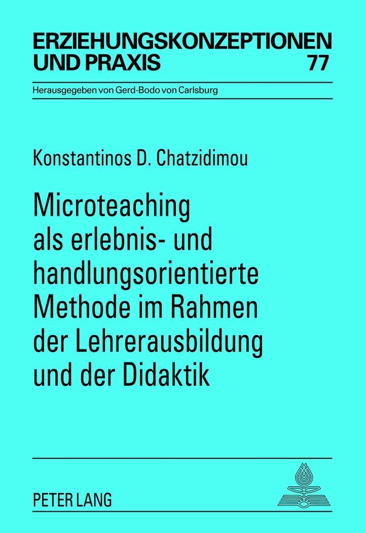 Cover: 9783631634196 | Microteaching als erlebnis- und handlungsorientierte Methode im...