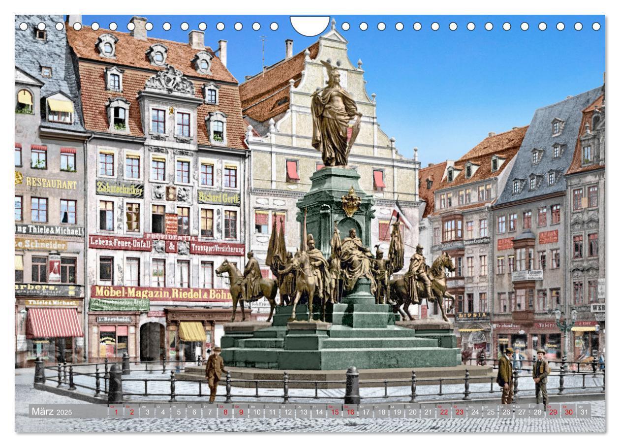 Bild: 9783383810527 | Leipzig zur Kaiserzeit in Farbe (Wandkalender 2025 DIN A4 quer),...