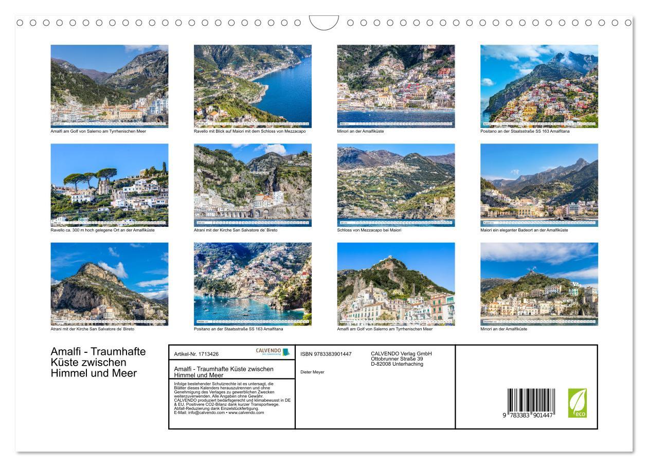 Bild: 9783383901447 | Amalfi - Traumhafte Küste zwischen Himmel und Meer (Wandkalender...