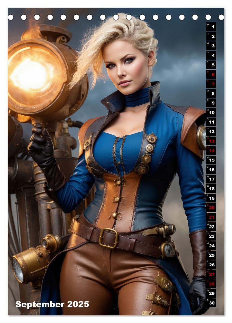 Bild: 9783435845385 | Steampunk Divas (Tischkalender 2025 DIN A5 hoch), CALVENDO...