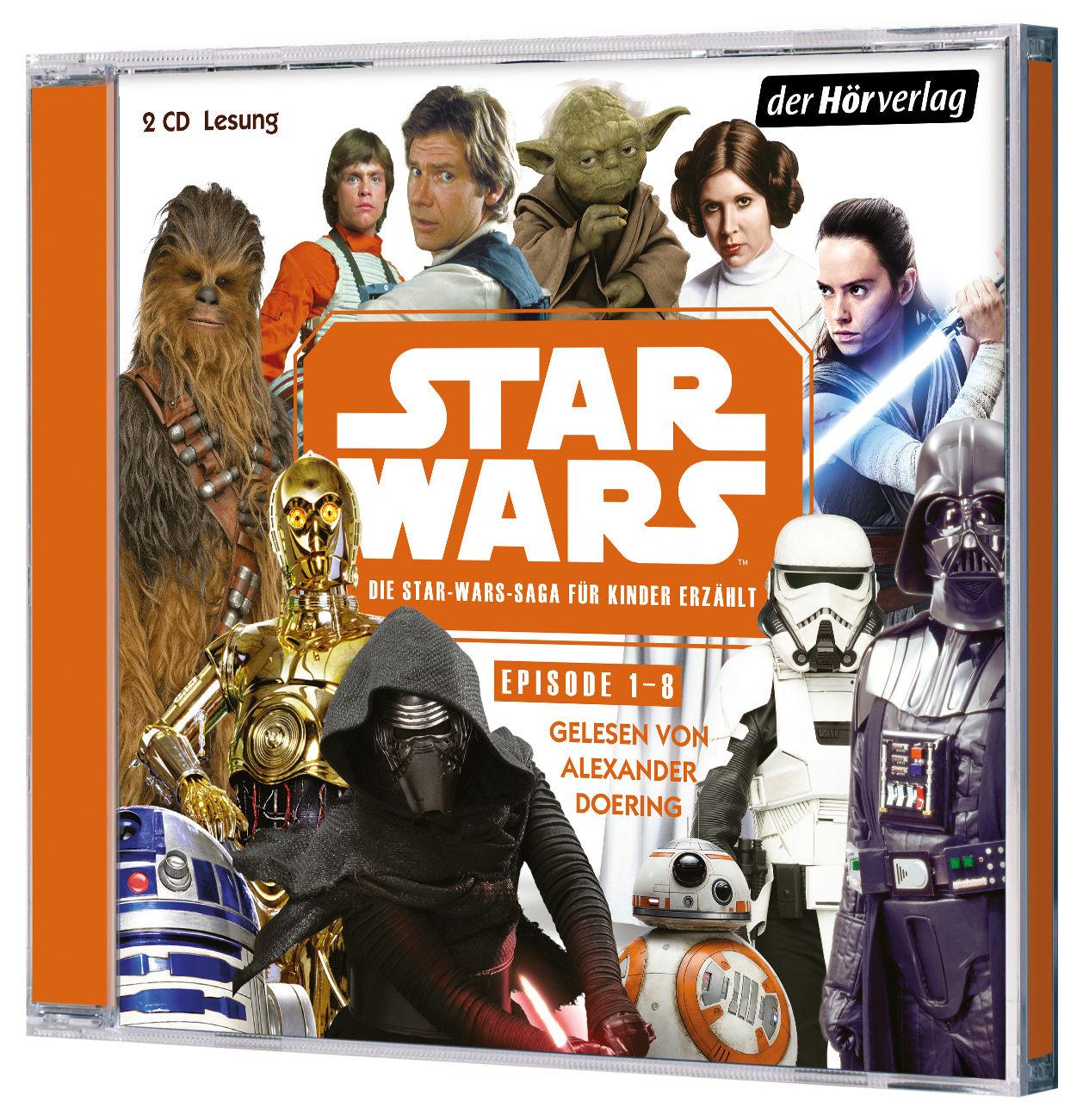 Bild: 9783844537390 | Star Wars Episode 1-8 | Die Star Wars-Saga für Kinder erzählt | CD