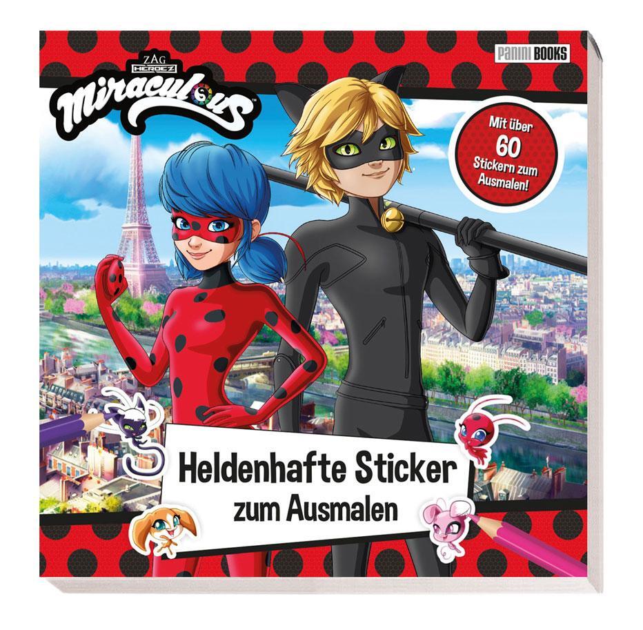 Cover: 9783833241505 | Miraculous: Heldenhafte Sticker zum Ausmalen | Panini | Taschenbuch