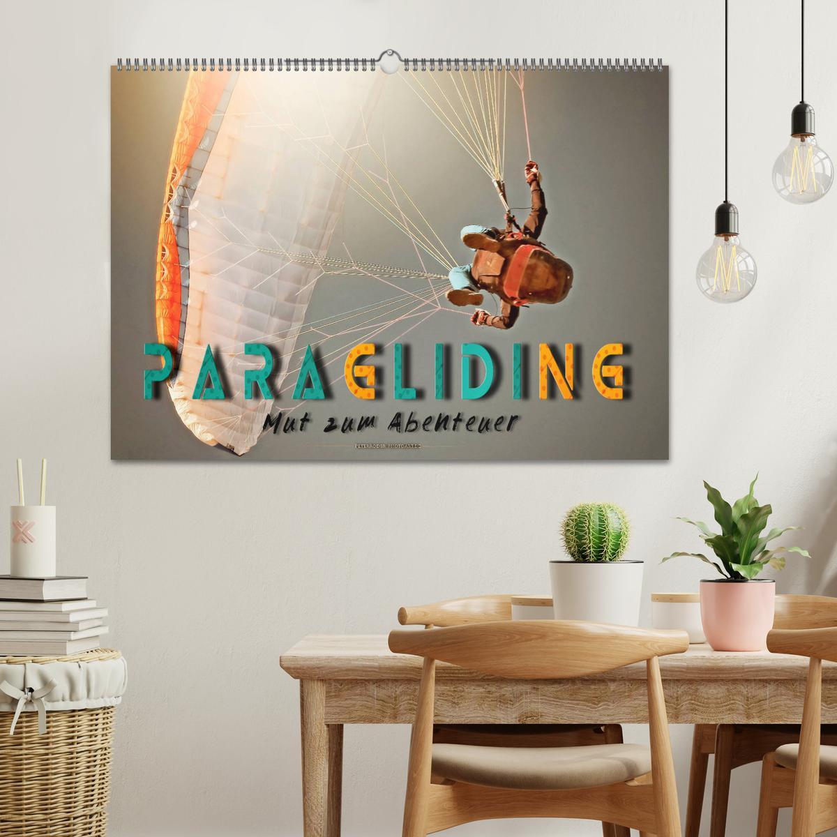 Bild: 9783435237685 | Paragliding - Mut zum Abenteuer (Wandkalender 2025 DIN A2 quer),...