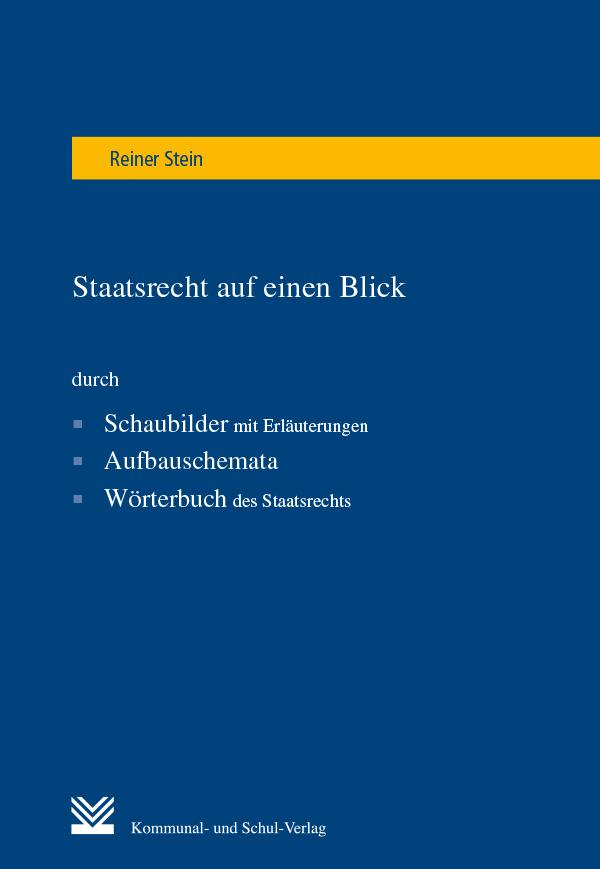 Cover: 9783829315654 | Staatsrecht auf einen Blick | Reiner Stein | Taschenbuch | 210 S.