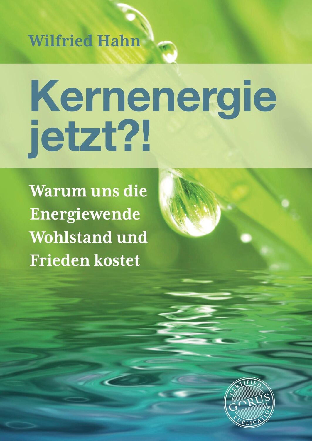 Cover: 9783986170592 | Kernenergie jetzt?! | Wilfried Hahn | Buch | 168 S. | Deutsch | 2023