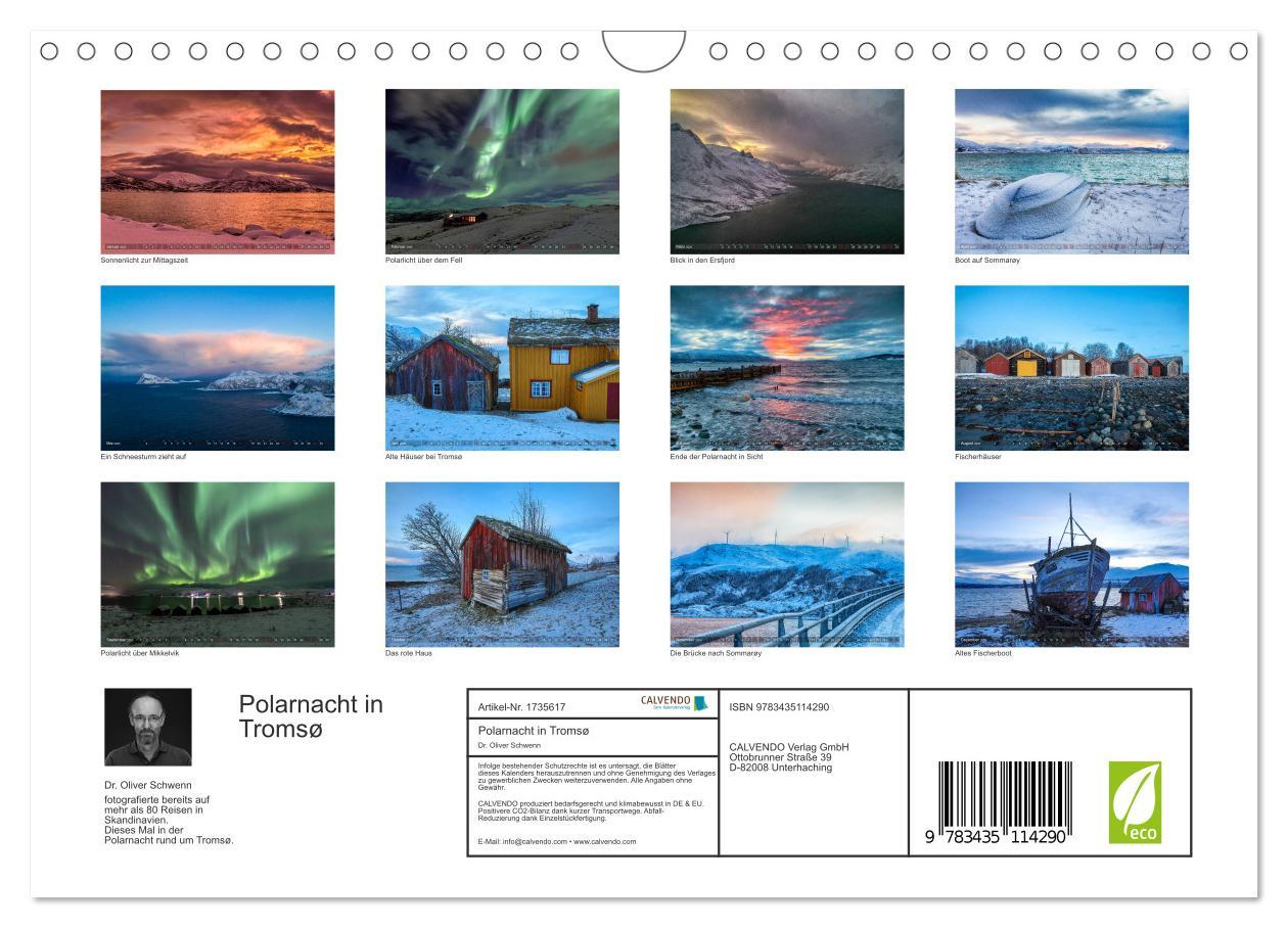 Bild: 9783435114290 | Polarnacht in Tromsø (Wandkalender 2025 DIN A4 quer), CALVENDO...