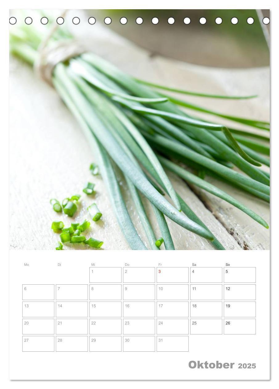 Bild: 9783457069004 | Vegetarisch durch das Jahr / Planer (Tischkalender 2025 DIN A5...