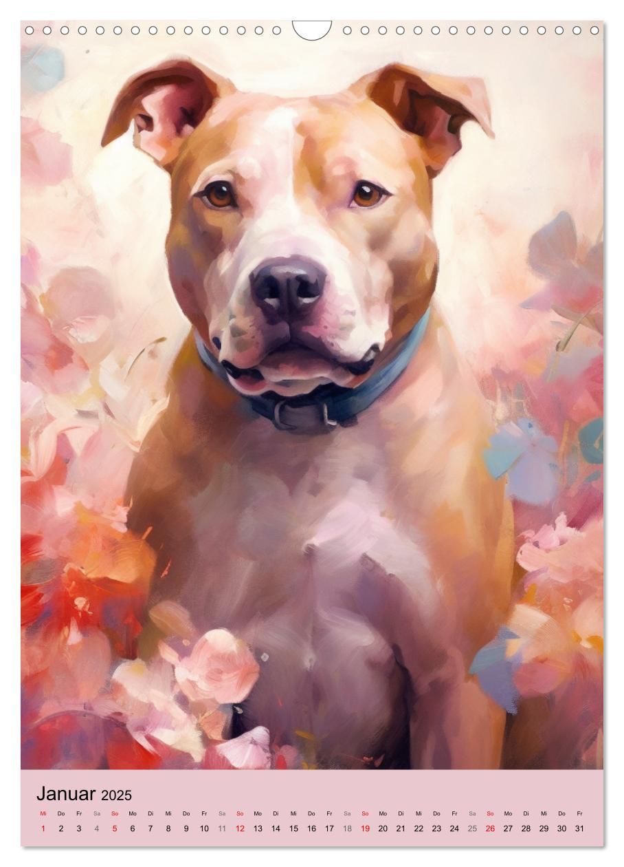 Bild: 9783435867073 | Pit Bull Aquarelle. Illustrationen von tollen Hunden (Wandkalender...