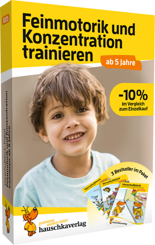 Cover: 9783754280034 | Vorschulblock-Paket ab 5 Jahre - Feinmotorik und Konzentration...