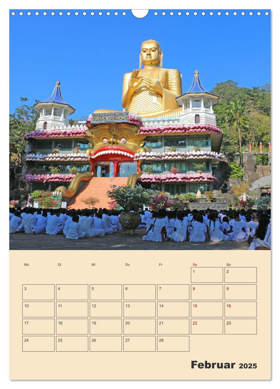 Bild: 9783435884612 | Sri Lanka - Terminplaner (Wandkalender 2025 DIN A3 hoch), CALVENDO...