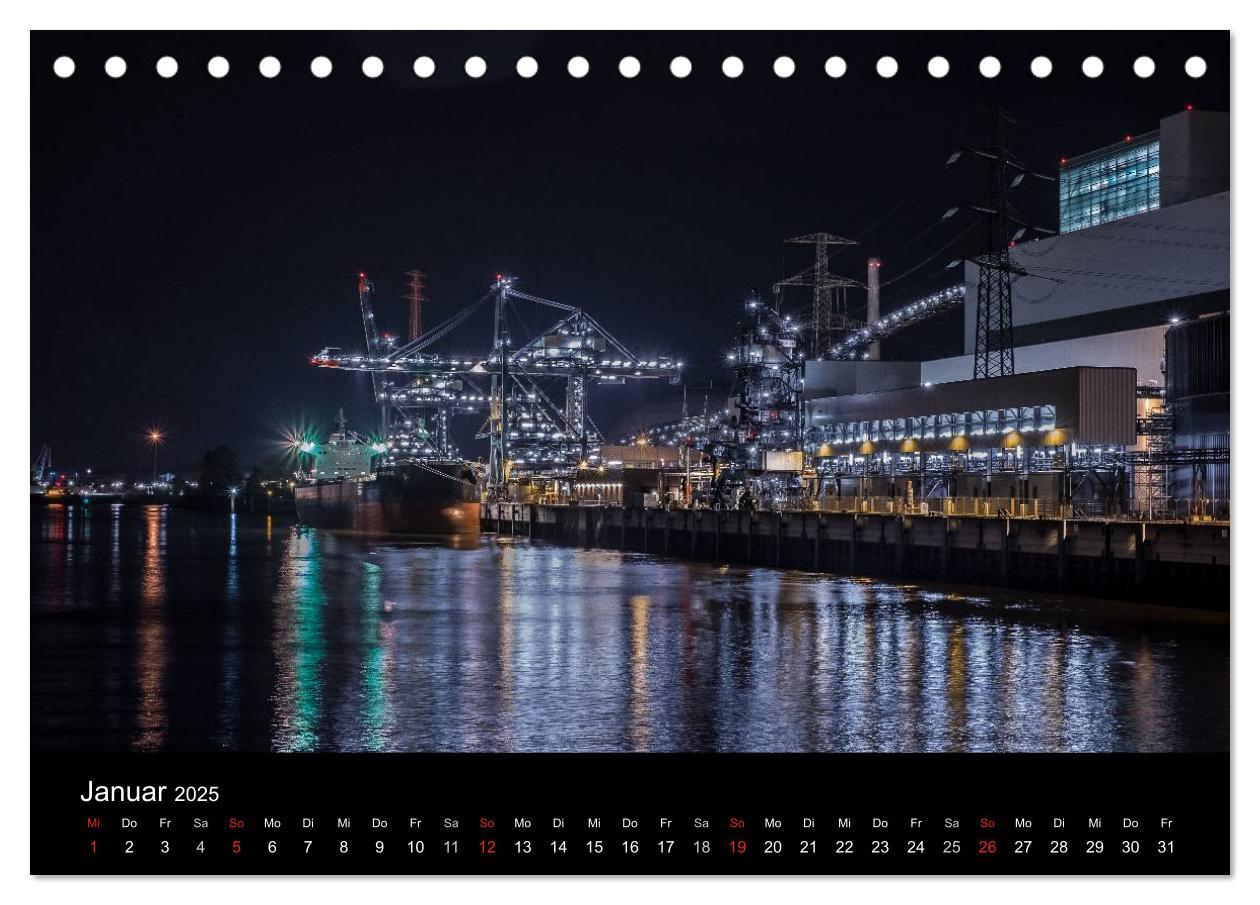 Bild: 9783435645565 | Der Hafen Hamburg bei Tag und Nacht (Tischkalender 2025 DIN A5...