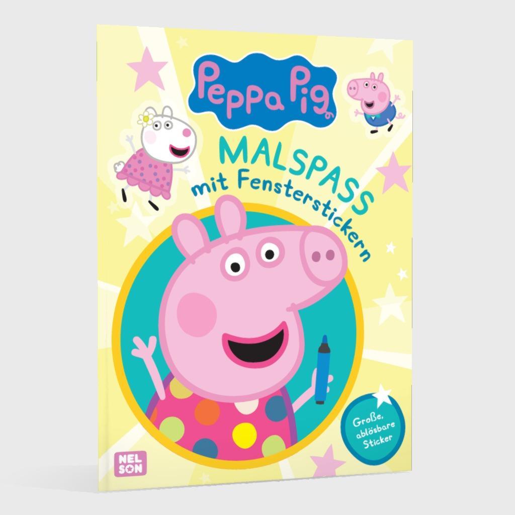 Bild: 9783845124988 | Peppa Wutz Mitmachbuch: Malspaß mit Fensterstickern | Taschenbuch