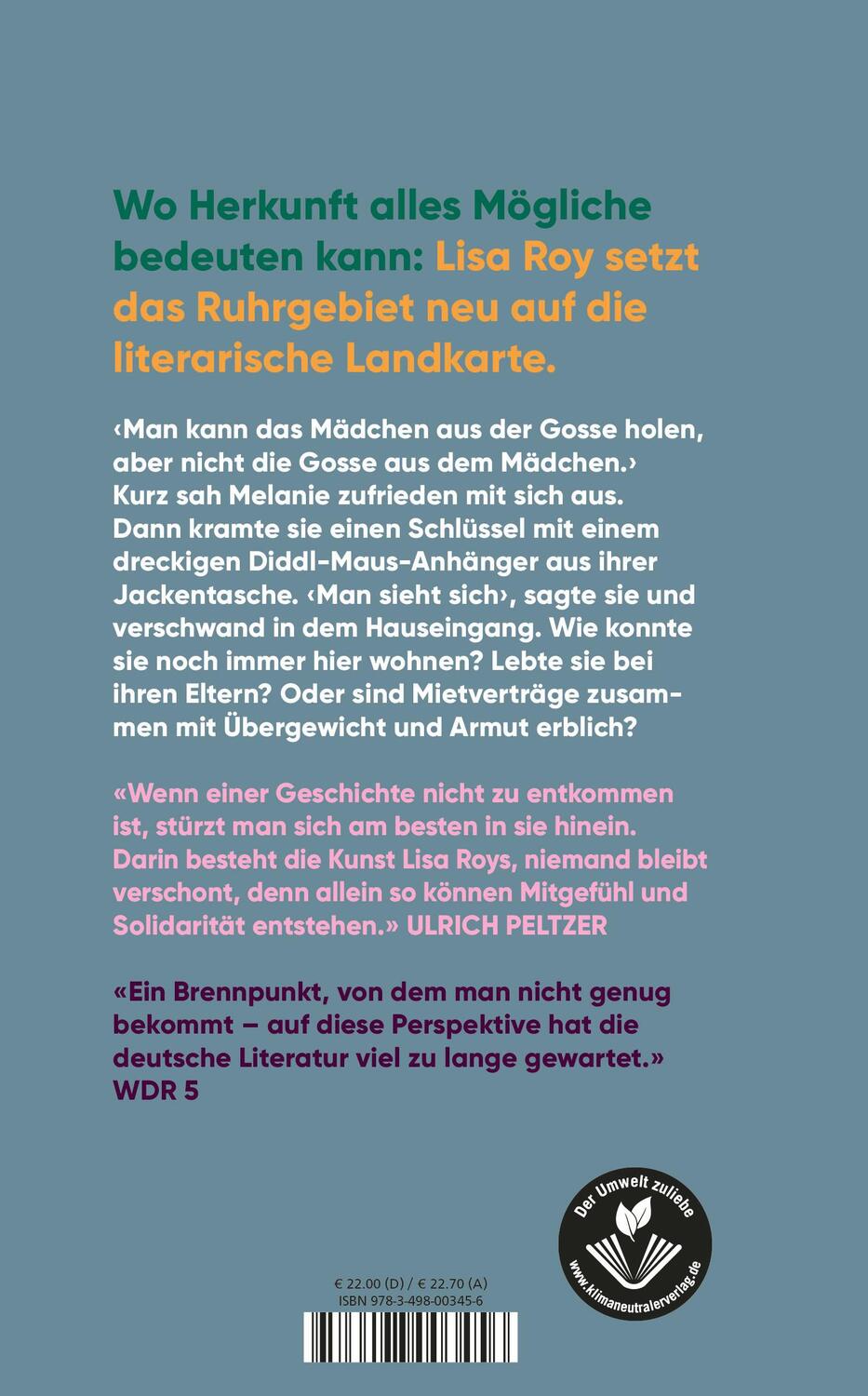 Rückseite: 9783498003456 | Keine gute Geschichte | Lisa Roy | Buch | Deutsch | 2023 | Rowohlt